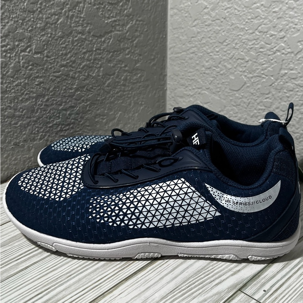 Men's Lightweight Navy Athletic Sneakers - Breathable Casual Trainer - Picture 4 of 12
